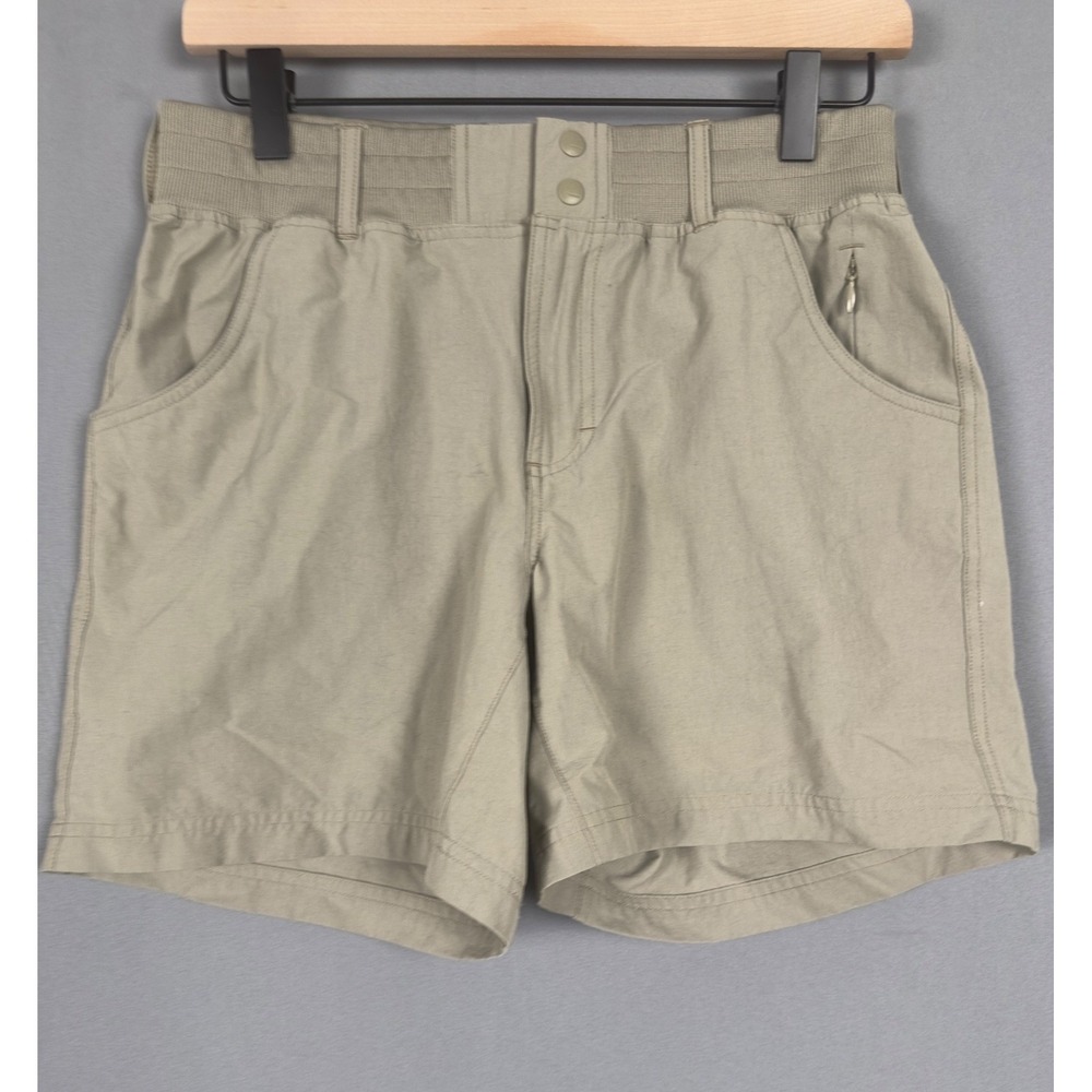 Simms Fishing Products Tan Khaki Performance Shorts Mens Size S S#VW303